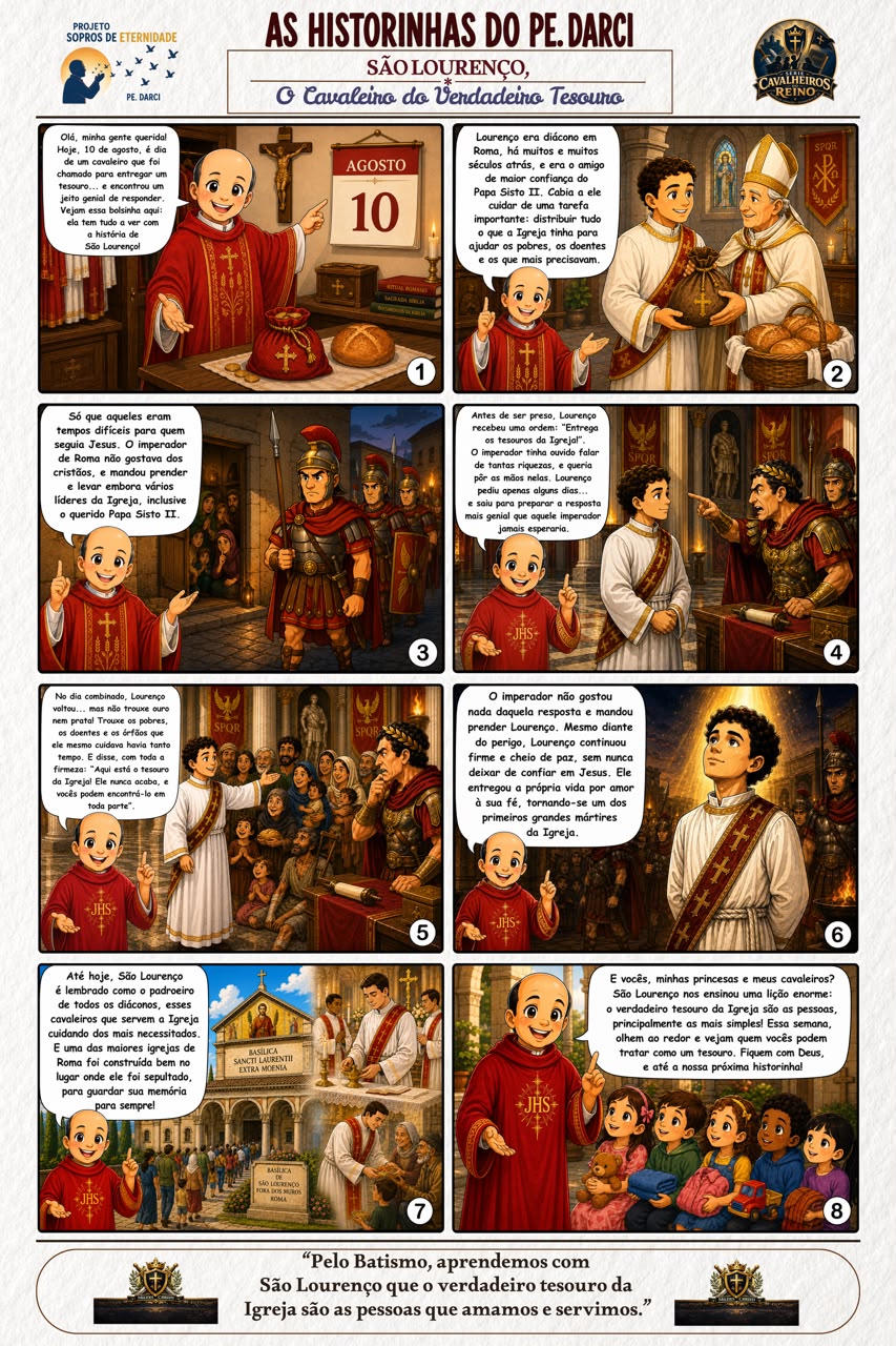 Prancha 1 de São Carlo Acutis, o Cavaleiro do Nosso Tempo